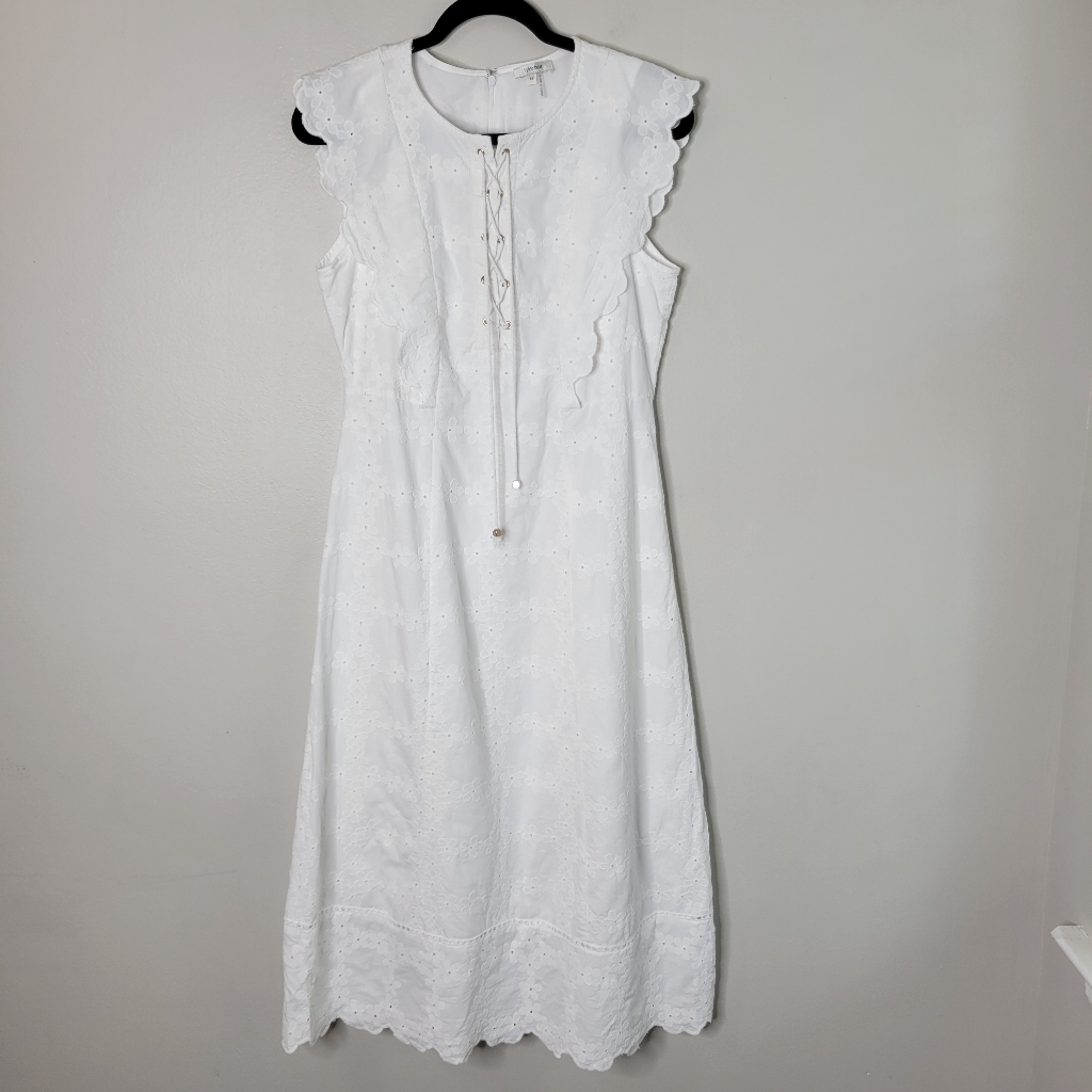Tyler Boe Robin Eyelet Midi Dress
